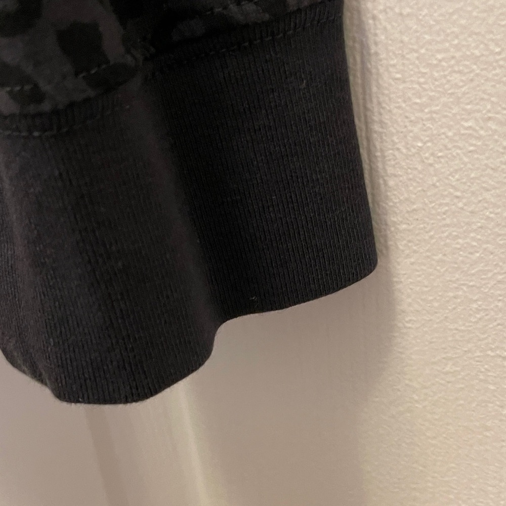 Nike Black Leopard Print Long Sleeve Top - Picture 3 of 4